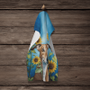 Greyhound 1 in Sunflowers Kitchen Towel