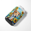 Greyhound 6095 In Sunflowers Can or Bottle Hugger