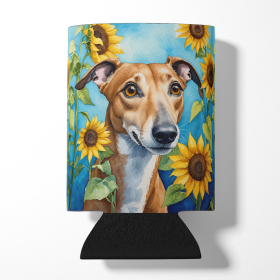 Greyhound 6095 In Sunflowers Can or Bottle Hugger