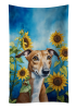 Greyhound 1 in Sunflowers Kitchen Towel