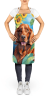 Irish Setter in Sunflowers Apron