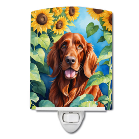 Havanese 6097 In Sunflowers Ceramic Night Light