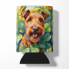 Irish Terrier 6099 In Sunflowers Can or Bottle Hugger