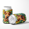 Irish Terrier 6099 In Sunflowers Can or Bottle Hugger