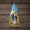 Japanese Chin 1 in Sunflowers Kitchen Towel
