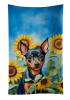 Min Pin in Sunflowers Kitchen Towel