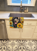 Newfoundland 2 in Sunflowers Kitchen Towel