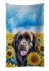 Newfoundland 2 in Sunflowers Kitchen Towel