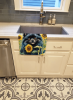 Pomeranian 1 in Sunflowers Kitchen Towel
