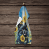 Pomeranian 1 in Sunflowers Kitchen Towel