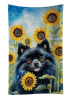 Pomeranian 1 in Sunflowers Kitchen Towel