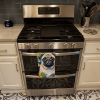 Pug 2 in Sunflowers Kitchen Towel
