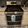 Samoyed 2 in Sunflowers Kitchen Towel