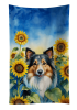 Sheltie in Sunflowers Kitchen Towel