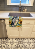Siberian Husky 2 in Sunflowers Kitchen Towel
