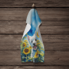 Westie 2 in Sunflowers Kitchen Towel