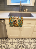 Soft Coated Wheaten Terrier in Sunflowers Kitchen Towel
