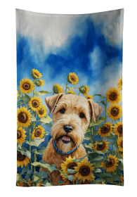Soft Coated Wheaten Terrier in Sunflowers Kitchen Towel