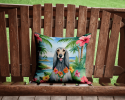 Afghan Hound 6346 Luau Throw Pillow