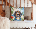 American English Coonhound 6351 Luau Throw Pillow
