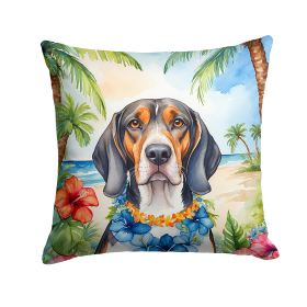 American English Coonhound 6351 Luau Throw Pillow
