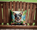 Australian Cattle Dog 6357 Luau Throw Pillow