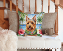 Australian Terrier 6359 Luau Throw Pillow