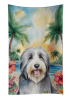 Bearded Collie Luau Kitchen Towel