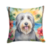 Bearded Collie 6364 Luau Throw Pillow