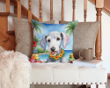 Bedlington Terrier 6365 Luau Throw Pillow