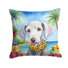 Bedlington Terrier 6365 Luau Throw Pillow