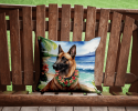 Belgian Malinois 6366 Luau Throw Pillow