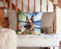 Belgian Malinois 6366 Luau Throw Pillow