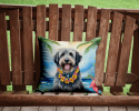 Bergamasco Sheepdog 6369 Luau Throw Pillow