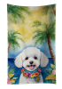 Bichon Frise 1 Luau Kitchen Towel