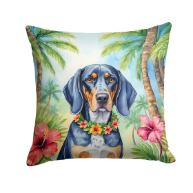 Bluetick Coonhound 6376 Luau Throw Pillow