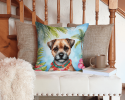 Border Terrier 6378 Luau Throw Pillow