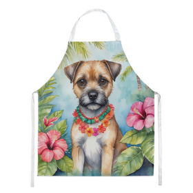 Border Terrier Luau Apron