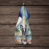 Boston Terrier 3 Luau Kitchen Towel