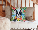 Boston Terrier 6384 Luau Throw Pillow