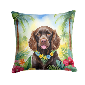 Boykin Spaniel 6390 Luau Throw Pillow