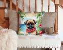 Brussels Griffon 6392 Luau Throw Pillow