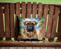 Bullmastiff 6395 Luau Throw Pillow