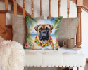 Bullmastiff 6395 Luau Throw Pillow