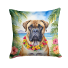 Bullmastiff 6395 Luau Throw Pillow