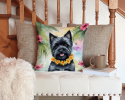 Cairn Terrier 6397 Luau Throw Pillow