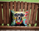 Catahoula Leopard Dog 6399 Luau Throw Pillow