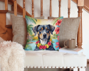 Catahoula Leopard Dog 6399 Luau Throw Pillow