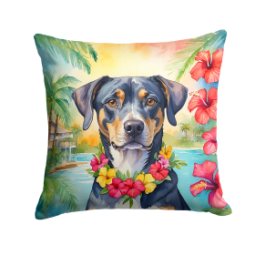 Catahoula Leopard Dog 6399 Luau Throw Pillow