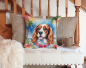 Cavalier King Charles Spaniel 6401 Luau Throw Pillow